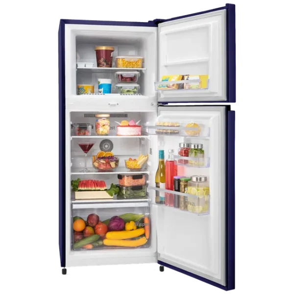 VOLTAS beko 228 Litres 2 Star Frost Free Double Door Refrigerator with Reciprocating Compressor (RFF265D / W0NBR0I0, Nightangle Blue) - Image 6