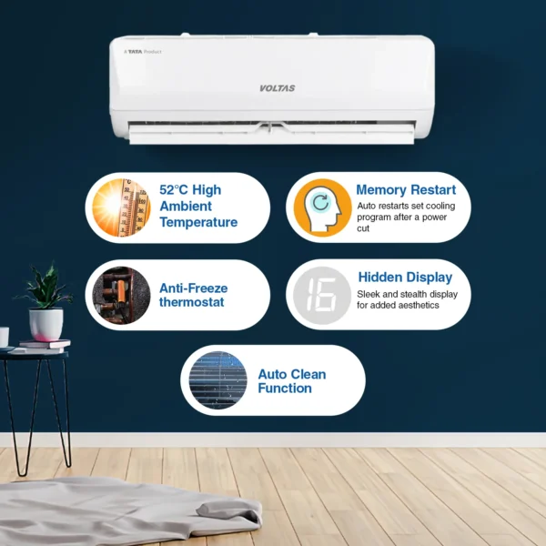 Voltas SmartAir Inverter AC, 1.5 Ton 3 star - 183V Vertis Emerald-1 - Image 8