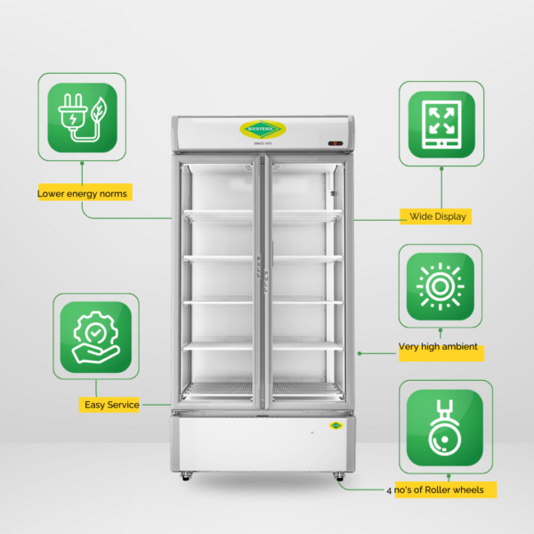 Visi Cooler Double Door SRC950HC-GL - Image 3
